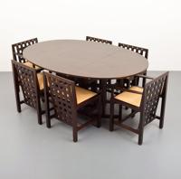 Charles Rennie Mackintosh Dining Table & 6 Chairs - Sold for $4,062 on 11-06-2021 (Lot 98).jpg